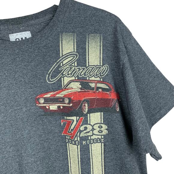 GM Camaro Z/28 Pure Muscle T-shirt Short Sleeve Shirt Grey Men's L - Picture 3 of 6